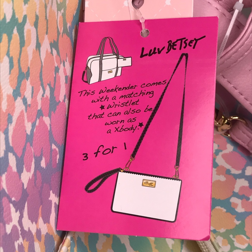 Betsey Johnson Luv Betsey Weekender & Crossbody - Picture 9 of 11